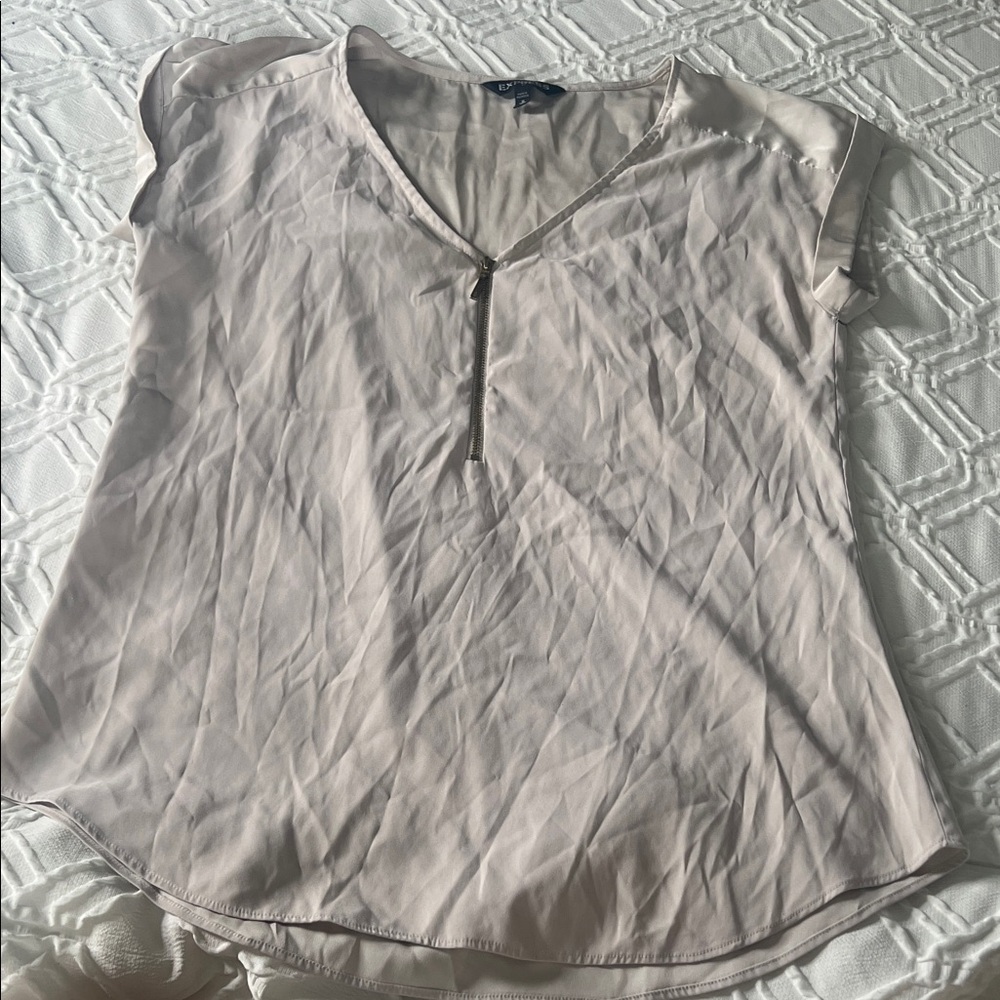 Express Women's Light Cream Blouse